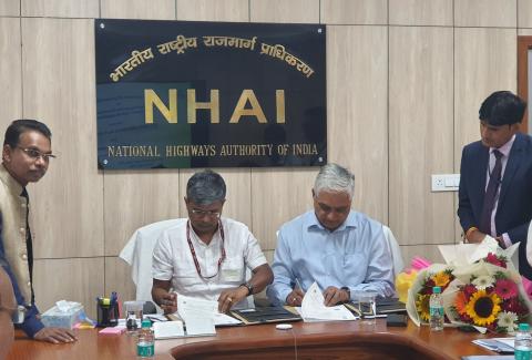 MoU signed b/w NHAI and Survey of India