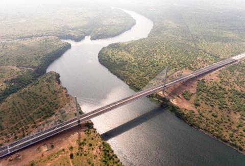 Bridge over river Chambal at Kota