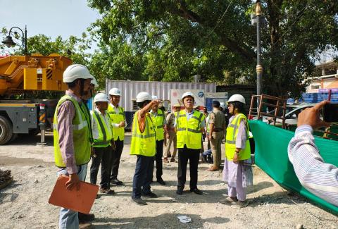 Chief Secretary, UP State Govt, Shri D S Mishra visited the Ropeway Project site in Varanasi