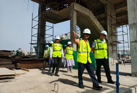 Chief Secretary, UP State Govt, Shri D S Mishra visited the Ropeway Project site in Varanasi
