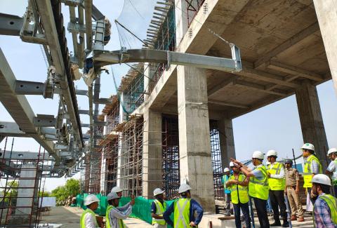 Chief Secretary, UP State Govt, Shri D S Mishra visited the Ropeway Project site in Varanasi