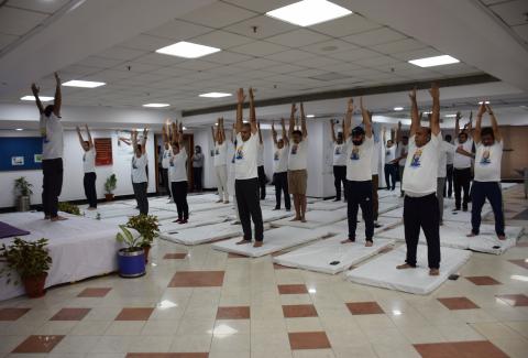 International Day of Yoga 2024 at NHAI HQ