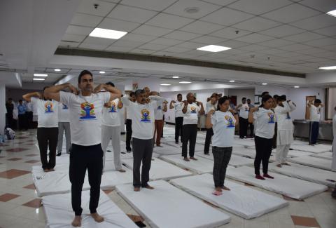 International Day of Yoga 2024 at NHAI HQ