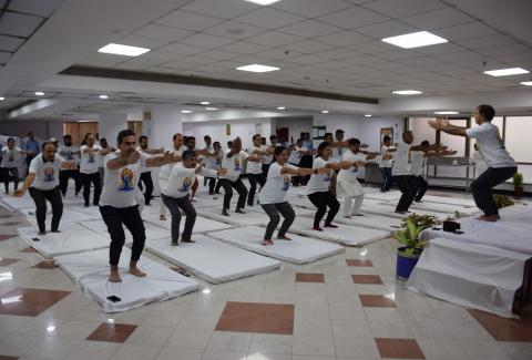International Day of Yoga 2024 at NHAI HQ