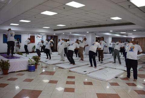 International Day of Yoga 2024 at NHAI HQ