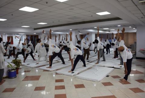 International Day of Yoga 2024 at NHAI HQ