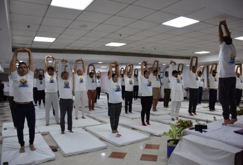 International Day of Yoga 2024 at NHAI HQ