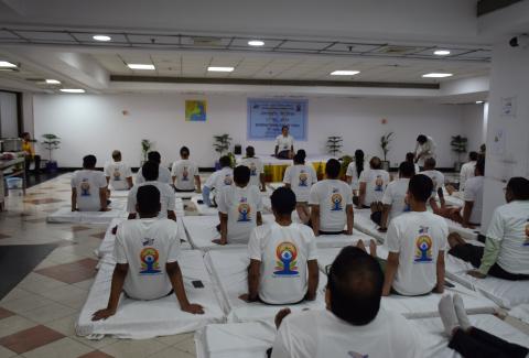 International Day of Yoga 2024 at NHAI HQ