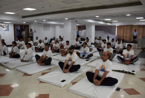 International Day of Yoga 2024 at NHAI HQ