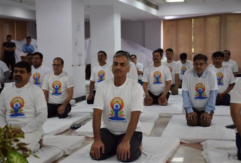 International Day of Yoga 2024 at NHAI HQ