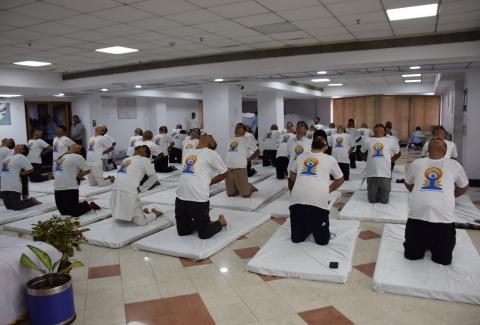 International Day of Yoga 2024 at NHAI HQ