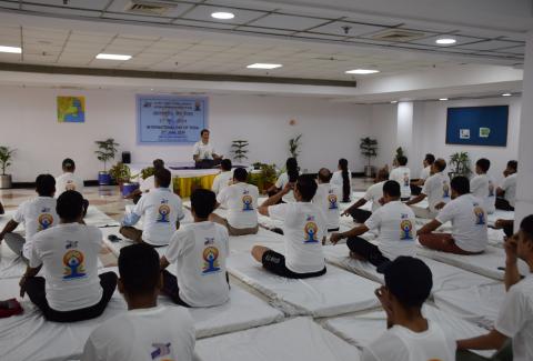 International Day of Yoga 2024 at NHAI HQ