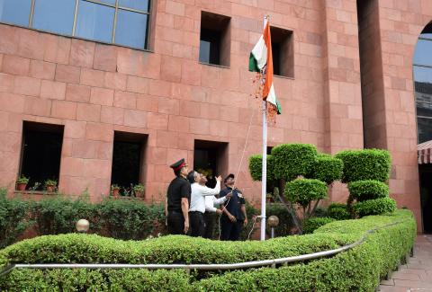 Flag Hoisting at Headquarters NHAI