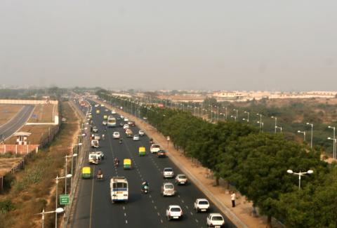 Delhi-Gurgaon Expressway on NH-8