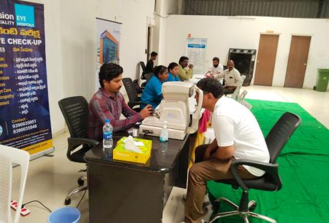 Eye Check Up & Medical Camp conducted on Hyderabad- Bangalore (AP-3) project