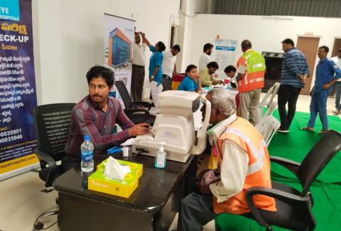 Eye Check Up & Medical Camp conducted on Hyderabad- Bangalore (AP-3) project