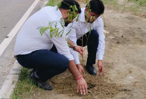Flag Hoisting, Plantation and Eye Check-up Camp at Project Implementation Unit Roorkee