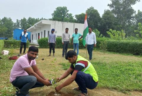 Flag Hoisting, Plantation and Eye Check-up Camp at Project Implementation Unit Roorkee