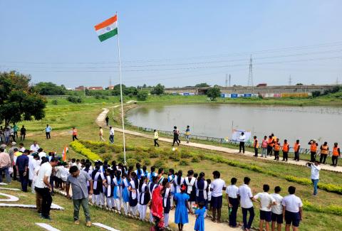 Flag Hoisting at PIU Kharagpur, WB